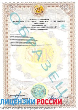 Образец сертификата соответствия (приложение) Цимлянск Сертификат ISO 14001